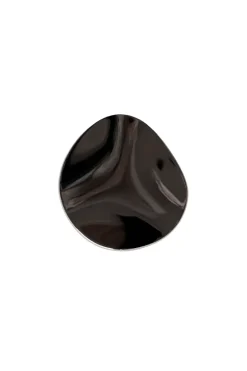 Amalia Hook - Black chrome Round Large