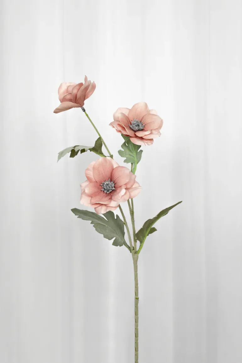 Artificial Flowers - Dusty Rose Poppy