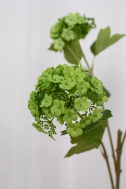 Artificial Flowers - Green Hydrangea branch