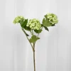 Artificial Flowers - Light green Hydrangea branch