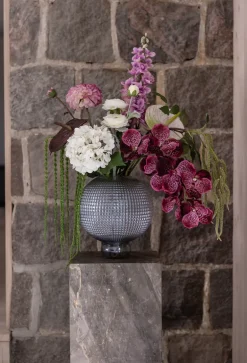 Artificial Flowers - Plum Orchid (7 heads)