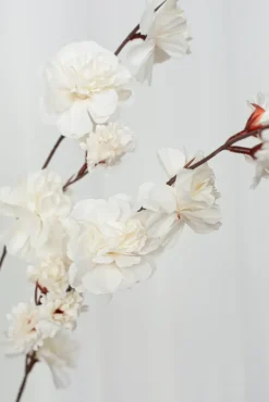 Artificial Flowers - White Cherry blossom branch