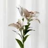 Artificial Flowers - White Lily branch large
