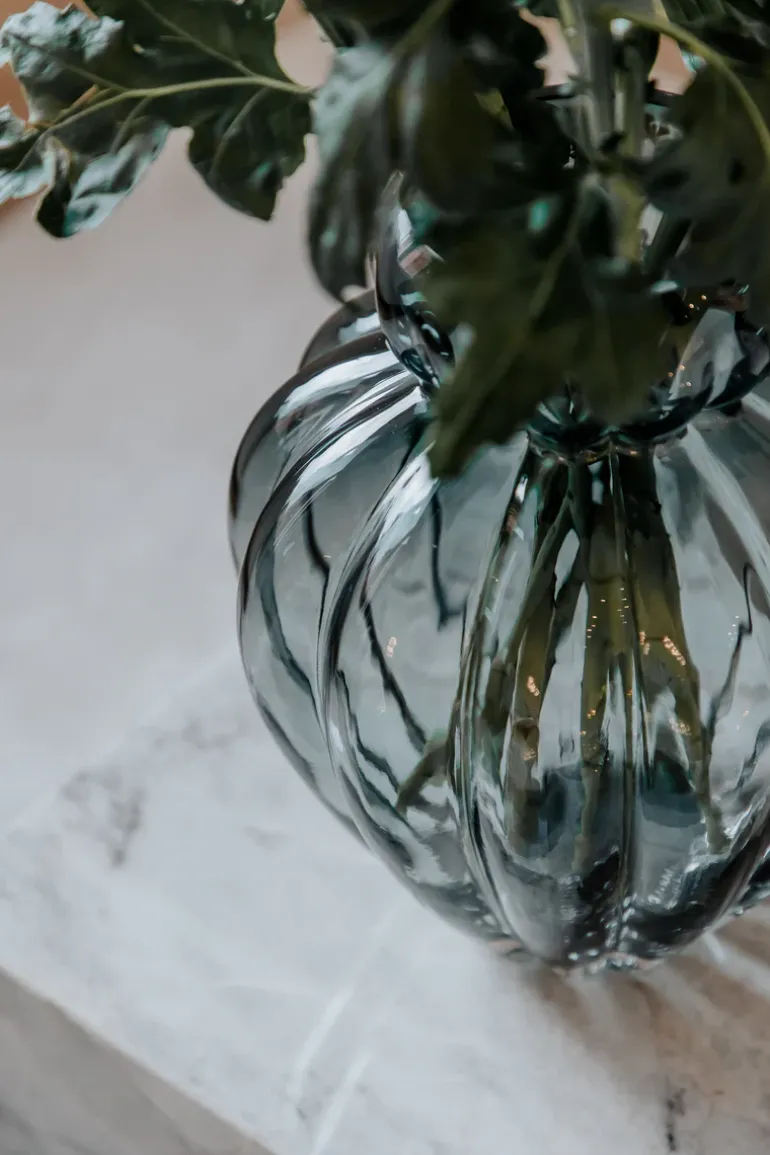 Audrey Vase - Petrol blue Large