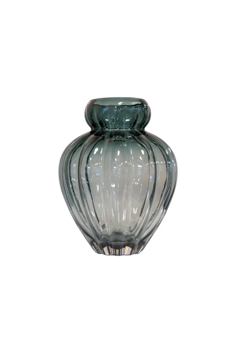 Audrey Vase - Petrol blue Small