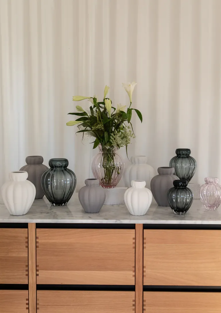 Audrey Vase - Petrol blue Small