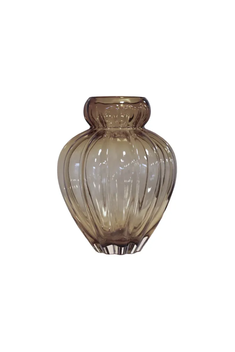 Audrey Vase - Smokey brown Small