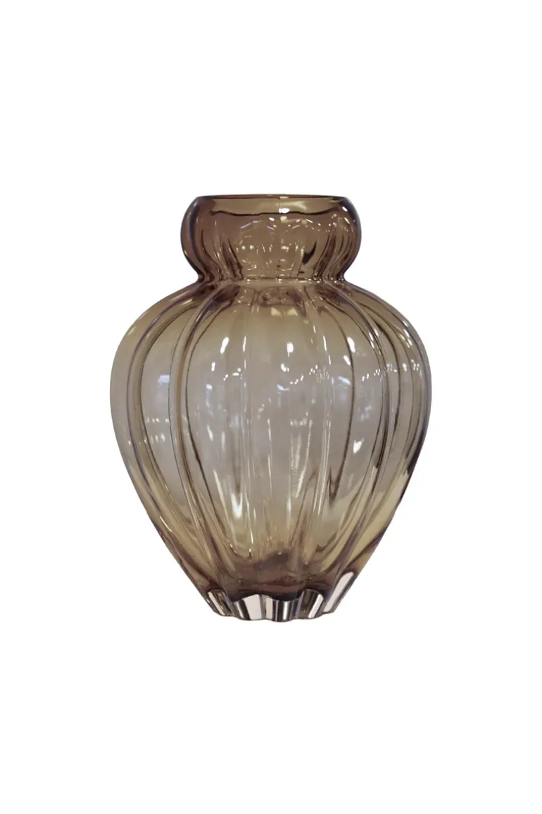 Audrey Vase - Smokey brown Medium