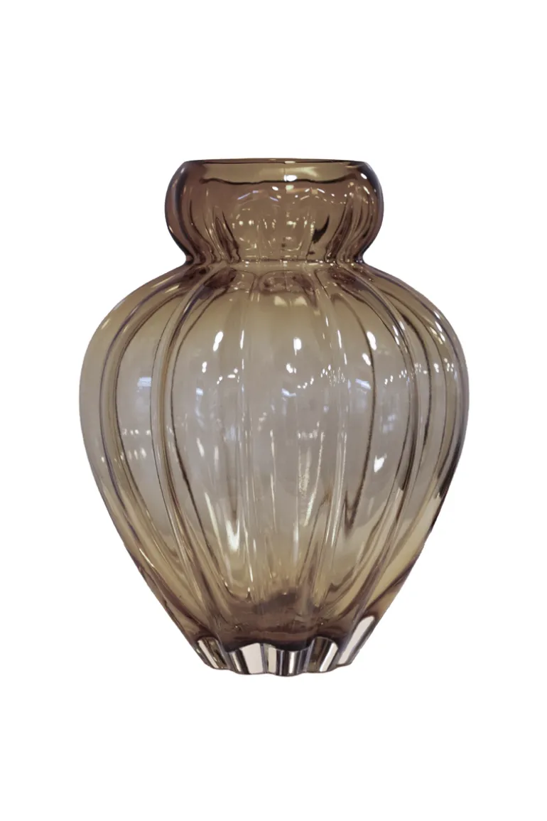 Audrey Vase - Smokey brown Large