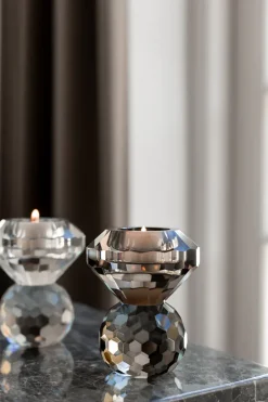 Cloud T-Light Candle Holder - Light Smoke