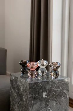 Cloud T-Light Candle Holder - Light Smoke