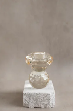 Cloud T-Light Candle Holder - Champaign