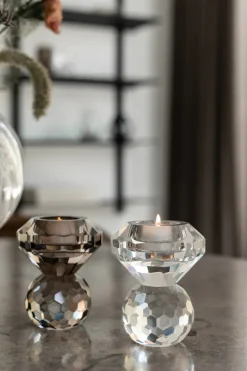 Cloud T-Light Candle Holder - Clear