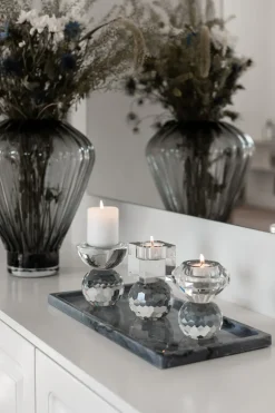 Cloud T-Light Candle Holder - Clear