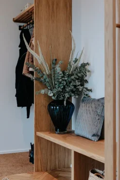 Daytona Pillow - Silver/Blue Square