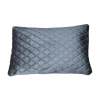 Daytona Pillow - Silver/Blue Rectangular