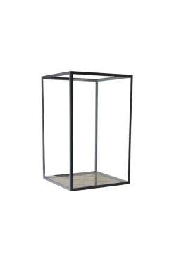 Harlequin Lantern - Bronze Mirror, Black Frame Small (20*20*30)