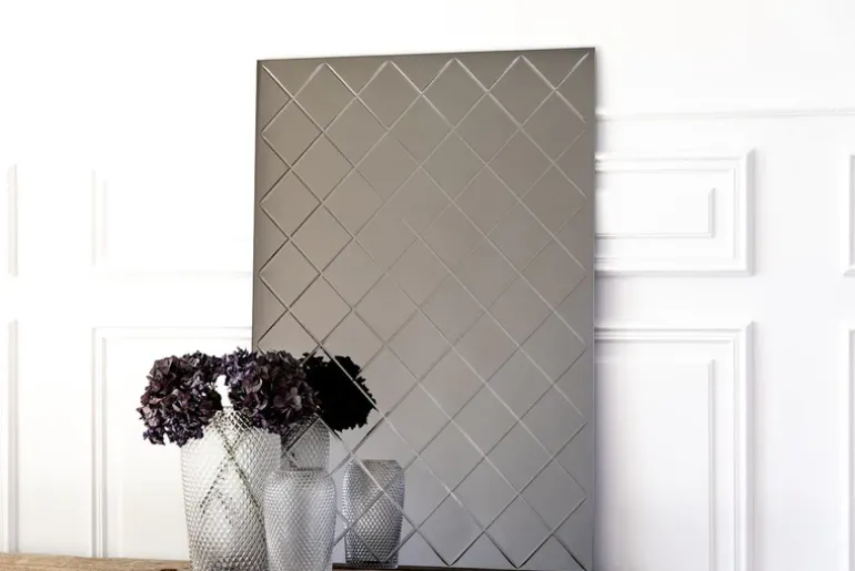 Harlequin Mirror - Grey Small