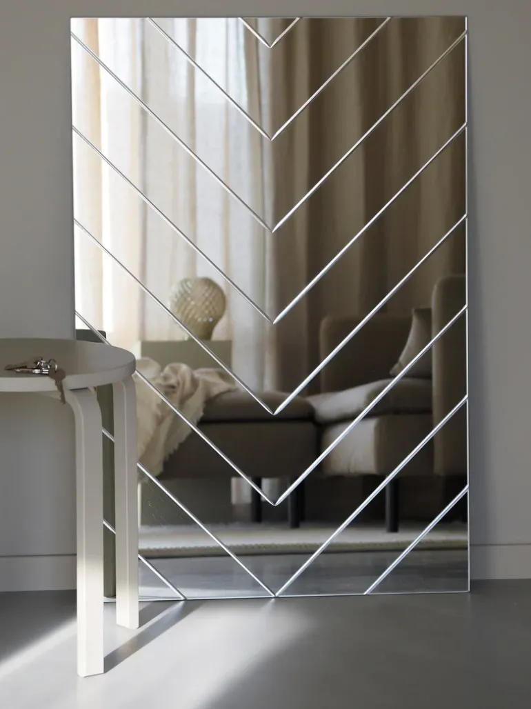 Herringbone Mirror - Clear Small