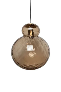Lily Pendant Lamp - Brown - Brass Metal Harlequin Large