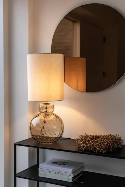 Lily Table Lamp - Brown Harlequin