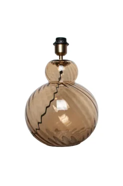 Lily Table Lamp - Brown Swirl