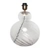 Lily Table Lamp - Clear Swirl