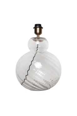 Lily Table Lamp - Clear Swirl