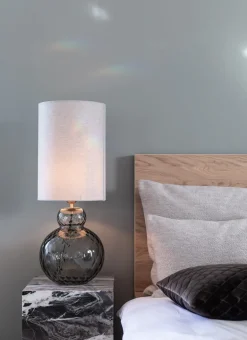 Lily Table Lamp - Grey Harlequin