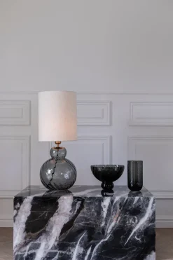 Lily Table Lamp - Grey Swirl