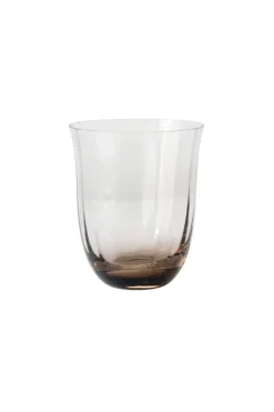 Lina Drinking Glass - Smokey brown