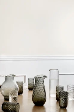 Meadow Pitcher No. 2 - Swirl - cylinder - Grey