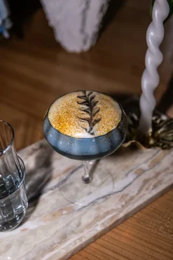 Meadow Stemware - Blue Cocktail glass