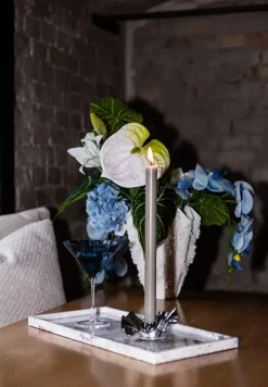 Meadow Stemware - Blue Martini glass