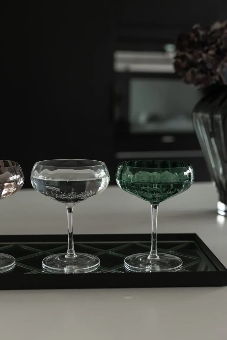 Meadow Stemware - Green Cocktail glass