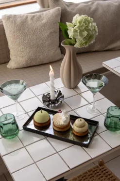 Meadow Stemware - Green Martini glass