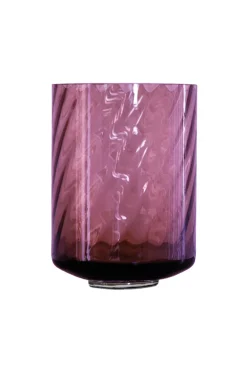Meadow Swirl Cylinder vase (w. foot) - Plum