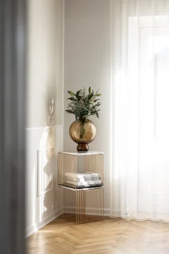 Meadow Swirl Vase - Amber Large