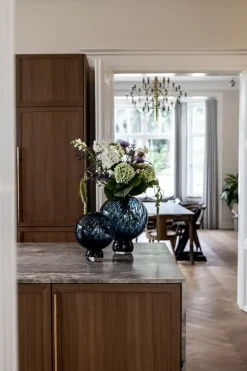 Meadow Swirl Vase - Blue Medium