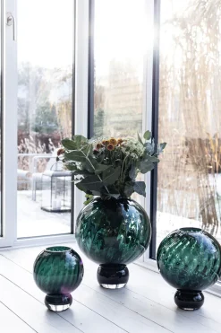 Meadow Swirl Vase - Green Large