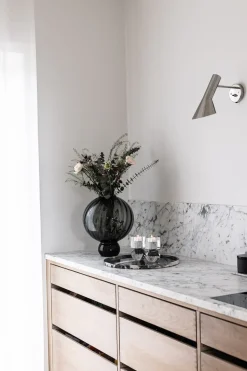 Meadow Swirl Vase - Grey Large