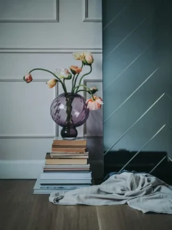 Meadow Swirl Vase - Plum Medium