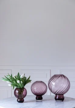 Meadow Swirl Vase - Plum Medium