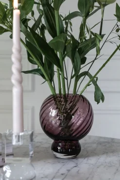 Meadow Swirl Vase - Plum Small