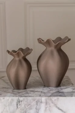 Nellie Vase - Brown Small
