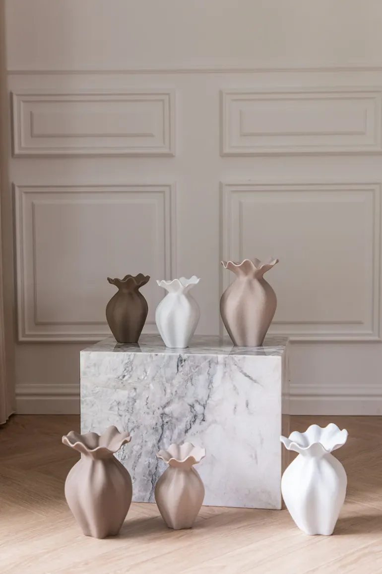 Nellie Vase - Brown Small