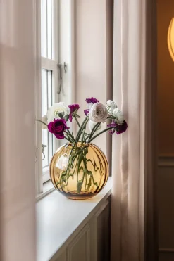 Sadie Vase - Line - Amber Small