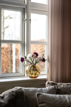 Sadie Vase - Line - Amber Small