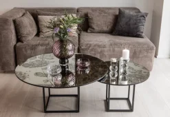 Shade Coffee Table - Silver Antique Large