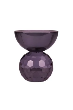 Shadow Square Candle Holder - Black/Purple